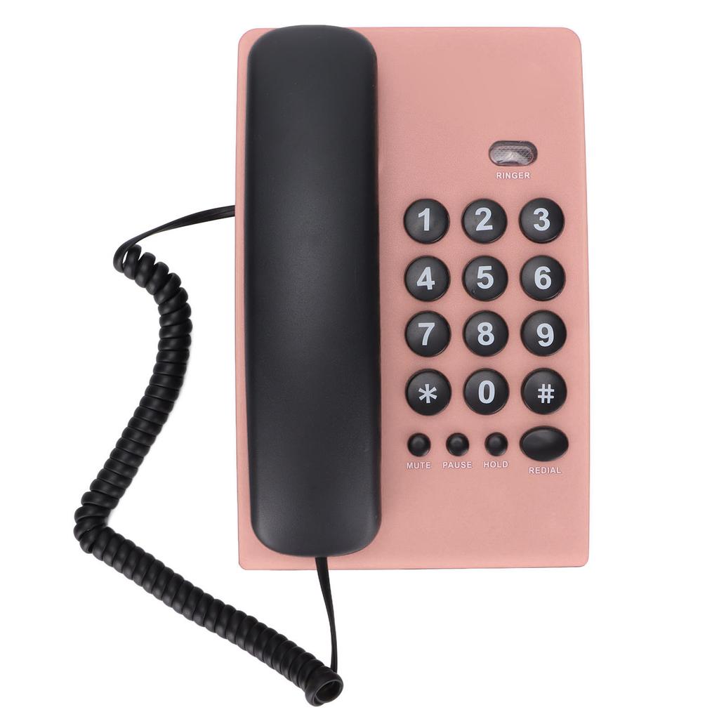 KXT504 Corded Telephone Wired Landline Phone with Mute Function Double Magnetic Handset for Home Hotel Office