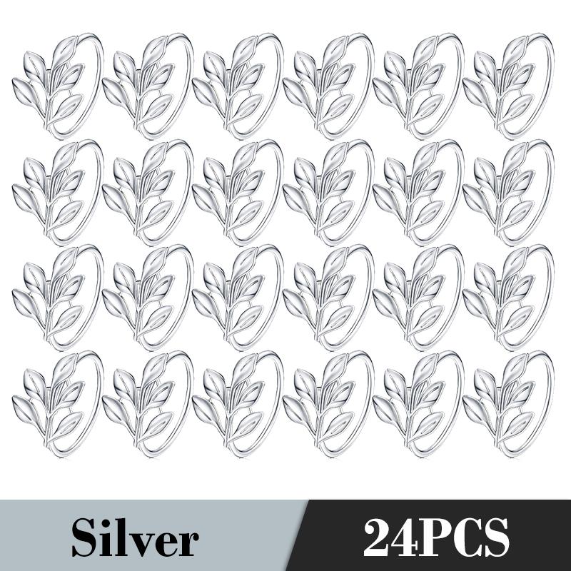 6Pcs Gold Leaf Napkin Rings Fall Napkin Holder for Christmas Thanksgiving Wedding Dinnig Table Decoration 2026 HWL02