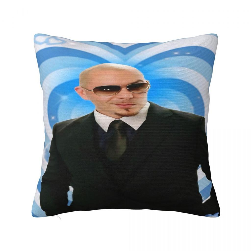 Pillow Cover Mr Worldwide Pitbull Custom Cushion Cover Fashion Pillow Case For Office Car Home Decorative Pillowcases