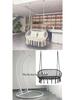 Nordic Indoor Outdoor Double Hanging Chair Swing with Tassel Cradle - Cotton and Linen Hammock for Homestay or Balcony.