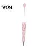 Handmade Jewelry Writing Pens DIY Beadable Pen, Bling Rhinestones And Faux Pearls Beaded Gift Ideas Black Ink Ballpoint Pen for Office School Supplies