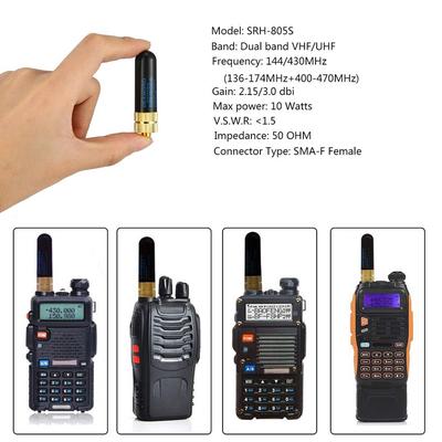 MagiDeal Dual Band SMA-Male Plug Antenna For Baofeng BF UV3R YAESU VX-1R