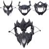 Stylish Black And White Tiger And Yaksha Masks For Role Playing And Holiday Celebrations