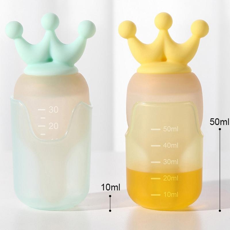 Alimentador Líquido para Bebés 30ML Silicona Utensilios de Alimentación para Entrenamiento para Niños Pequeños Fácil de Limpiar Previene Atoramiento y Sobredosis