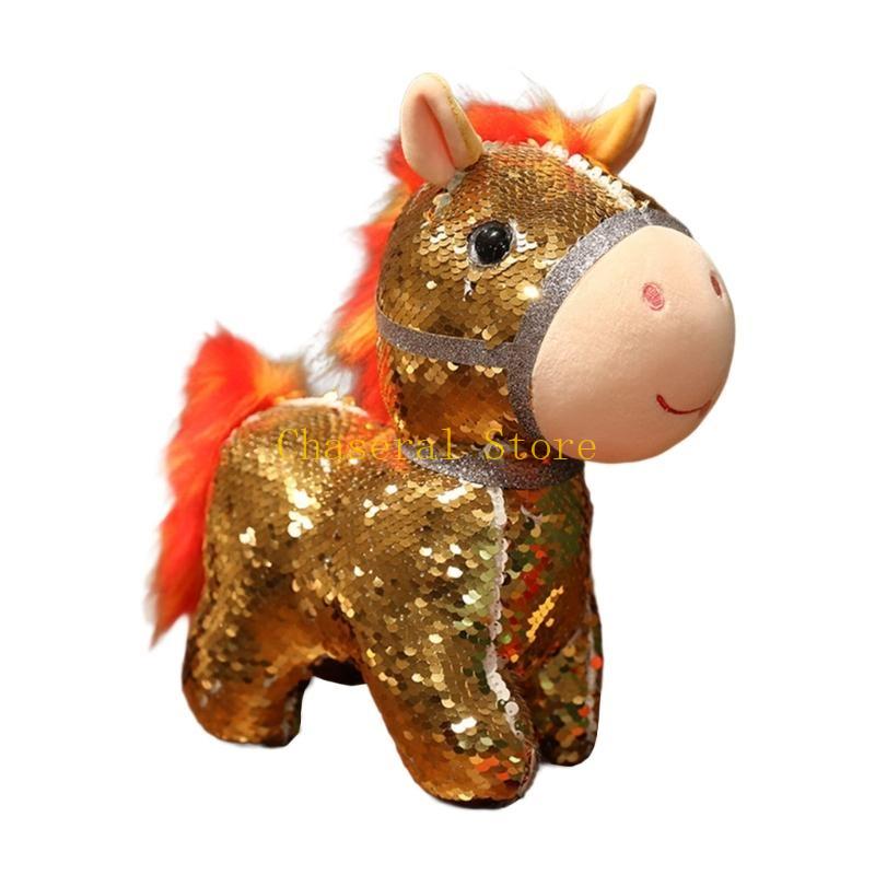 E7Ce Sequins Desk Friend Lovely Doll Sequined Toy With Premium Pp Cotton For Childrens Room Decors