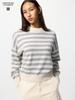 Uniqlo Lambswool Mock Neck Sweater  Stripe 