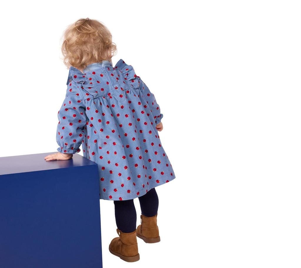 Petit Bateau Dress Light 36 95cm A0E5S, Blue/Multicolor, Months,