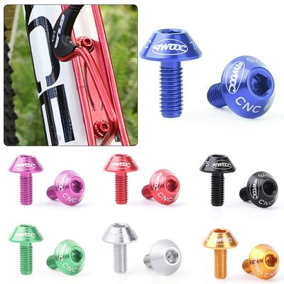 Accessoire de Vélo Coloré Support Porte-Bouteille en Alliage d'Aluminium Vis Boulons Vis en Acier Inoxydable