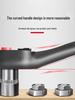AGE 72-Tooth Ratchet Socket Wrench with Bent Handle - Multifunctional Quick Repair Tool for Various Sizes