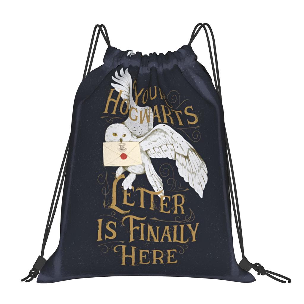 Custom H-Harryes Drawstring Bags Men Women Portable Sports Gym Sackpack Witchcraft Shopping Storage Backpacks