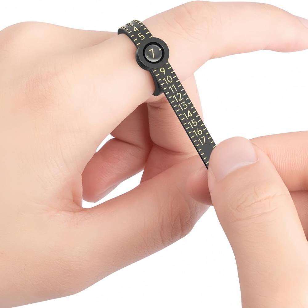 Ring Ruler Measuring Instrument Magnifying Glass Finger Size Screening Coil For Professional Reusable Ring Size Measuring Tool