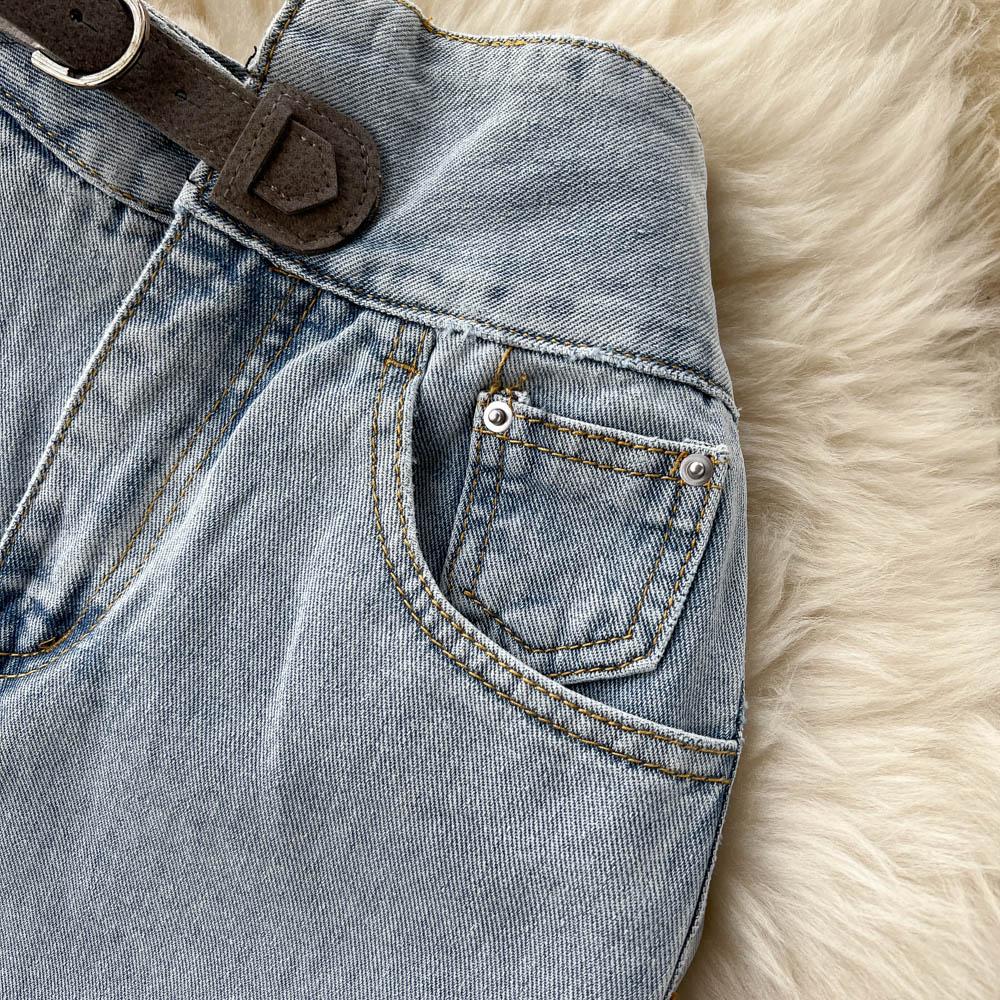 Rudod High Waist Denim Skirt Women's Spring And Summer Design Sense Medium Long Irregular Split A-Shaped Hip Wrap Skirt Trend