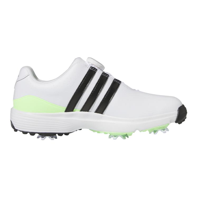 Adidas Tour 360 24 BOA Golf J White Green Spark Kids Sneakers Cloud-White Core-Black IF0268