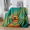 Scooby Doo Flannel Blanket Soft Warm All-Season Throw, Design for Camping, Car Travel, Hiking Sofa, Bed, Office Perfect Gift for Parties