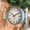 Used New Double-sided Clock Double Face Clock 2 MAT IVORY Dalton Modern Interior Accessories MONDAINE