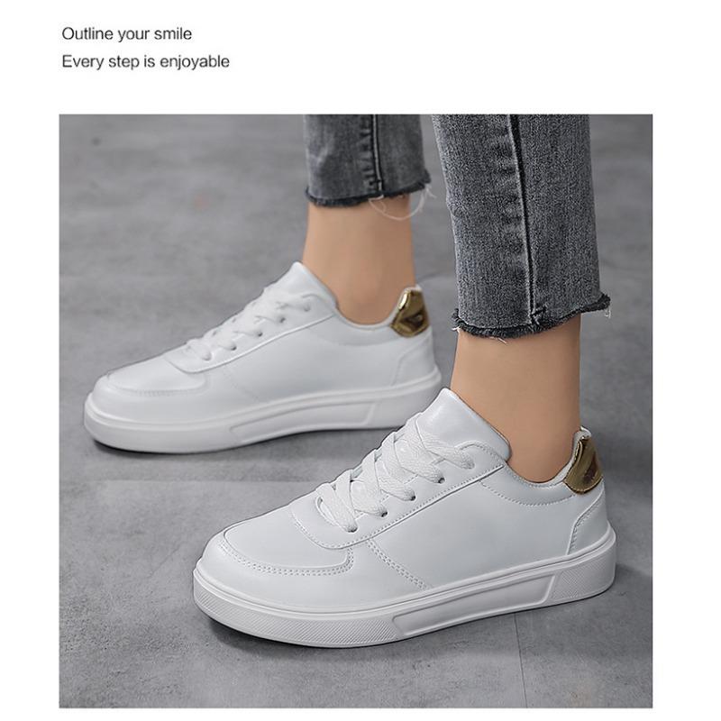 Nauji balti batai pavasariui ir rudeniui sportiniai batai minkštapadžiai riedlenčių batai moterims universalūs sportiniai ir laisvalaikio riedlenčių batai moterims