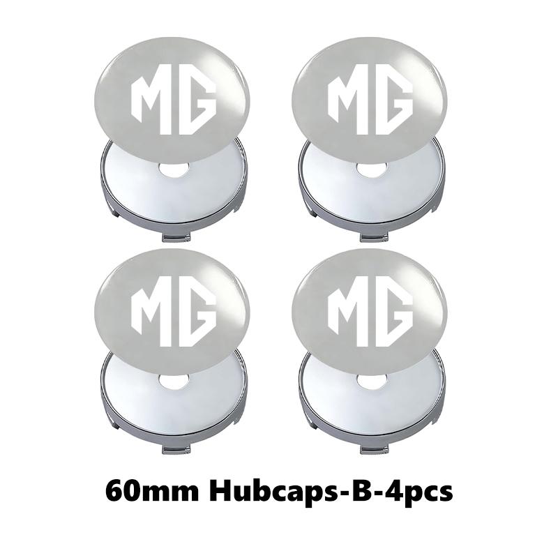 For MG 4pcs 56/60mm Car Wheel Center Hub Caps Tire Rim Covers Accessories HS ZS GS 3 5 6 7 Hector TF GT ZR bso1