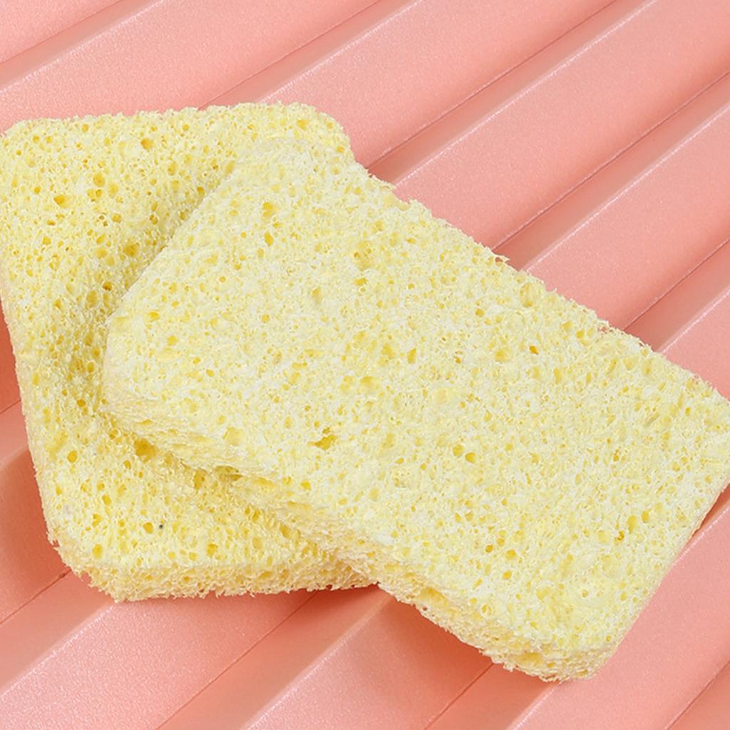 40pcs Kitchen Cleaning Sponge Natural Wood Pulp Cotton Dishwashing Sponges Cleaner for Kitchen Bathroom Cleaning Tools