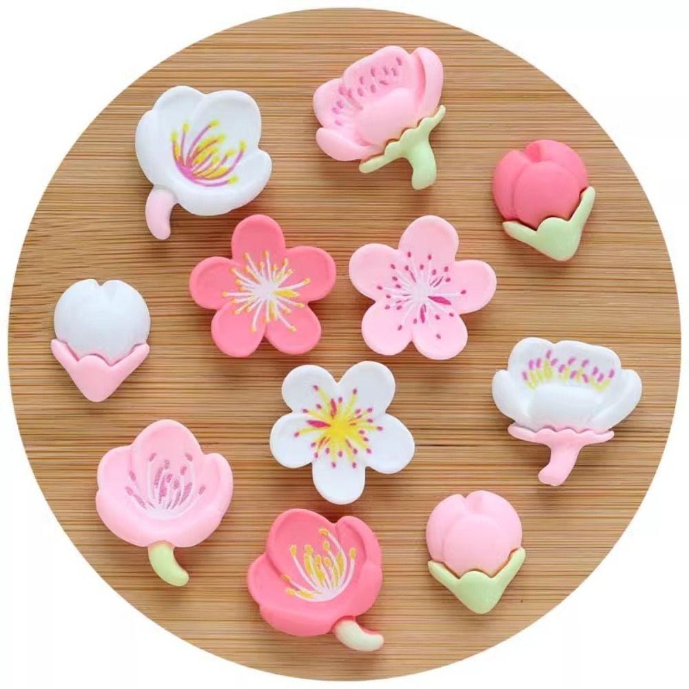 20/30Pcs Creative Sakura Pushpins 3D Thumb Tacks Portable Pink Flower Push Pins  Wall Markers