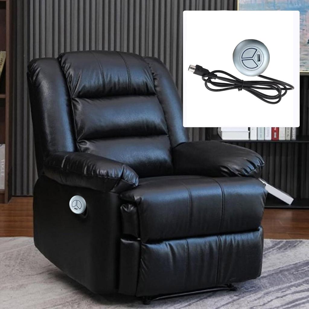 Round Hand Control Switch Replacement with USB Charging for Electric Recliner Sofa Lift Chair Motor Controllers