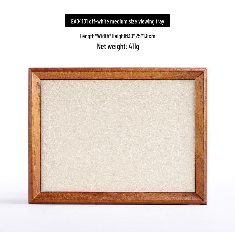 Antique Wooden Jewelry Display and Storage Tray for Rings, Necklaces, and Bracelets