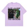 Portland Frog Protest Meme Frog Viral Meme Tshirt Mens Women 100 Cotton Hiphop Tshirts Shortsleeved Casual Loose Tshirts