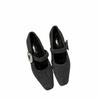 French High-heeled Mary Jane Fluffy Shoes Women's Shoes 2025 Autumn and Winter with Skirts, Evening Shoes, Velvet Rhinestone Single Shoes
