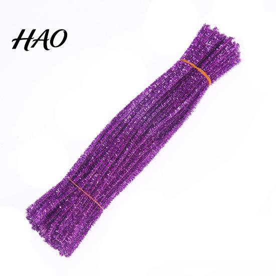 Children's Crafts Chenille Stems 100Pcs Glitter Flexible Bendable Plush Tinsel Kids Educational DIY Craft Supplies Toys Crafting Pipe Cleaners