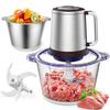 Happilaff Food Processor with 2 500W High Electric Chopper for and Baby Food 2 Speed Easy PSE Certified Chopper, Bowls, Power, 1.2L Capacity, Meat,