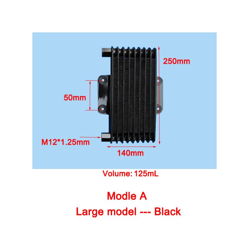 Universal Motorcycle Oil Cooler M12 Oil Delivery Interface Efficient Motorcycle Cooling Radiator Fit 80CC-250CC Engine Motocross
