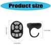 Smartphone Rings Remote Control BLE5.3 for Video Watching eBook Flipping and Conference Presentations