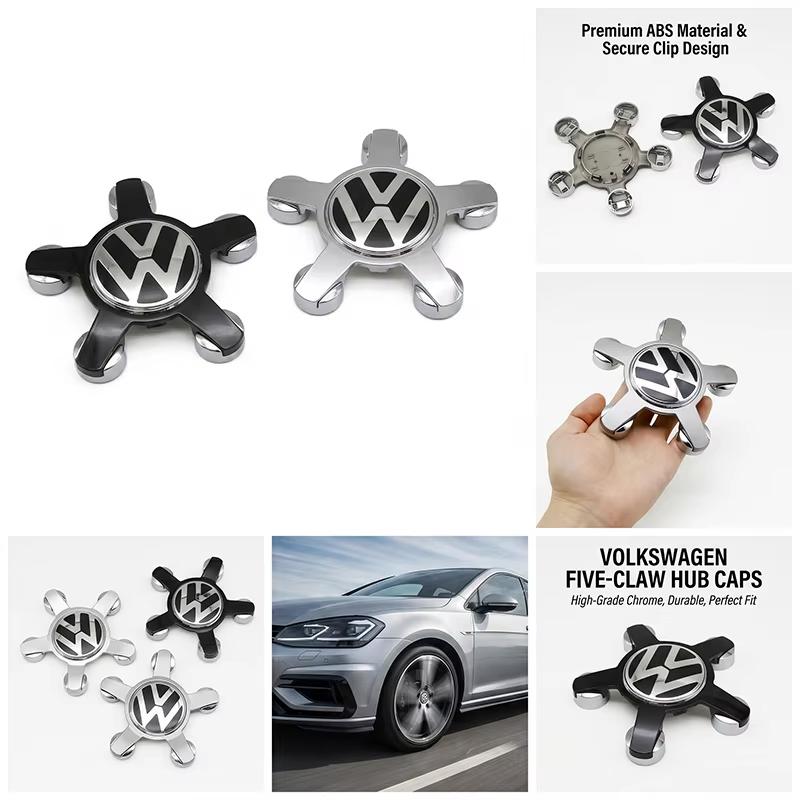 FD08-4pcs 135mm Volkswagen Car Wheel Center Cap Hub LOGO Covers Accessories For VW Golf Passat Tiguan Polo Jetta Beetle MK5 6 7 8