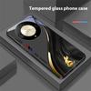 Flydende Mønster Til Honor Magic 6 50 70 90 Lite X7b 200 Pro Nova 10 Nova 5T X6 P30 Pura 70 Ultra Hærdet Glas Telefon Cover