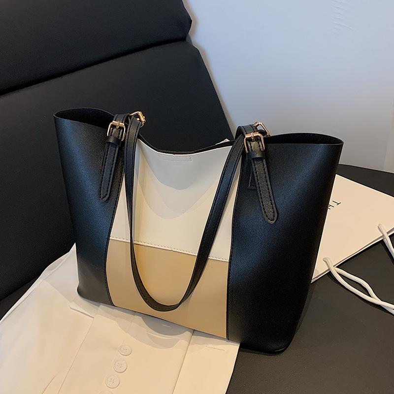 Retro simple atmospheric bag women's 2025 autumn and winter new foreign-style large-capacity shoulder portable tote bag