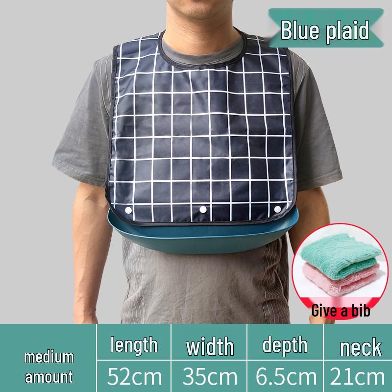 Waterproof 3D Leak-Proof Adult Bib for Elderly Patients