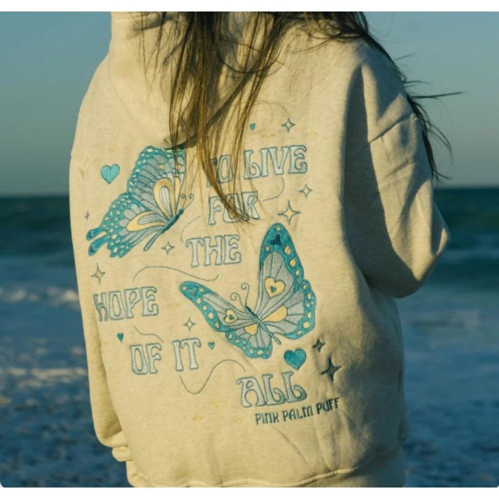 RogueWave Fashion Embroidery Hoodies Casual Loose Sweatshirt