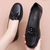 Shoes single shoes soft sole comfortable flat non-slip medium leather shoes in the elderly women's shoes spring and autumn models