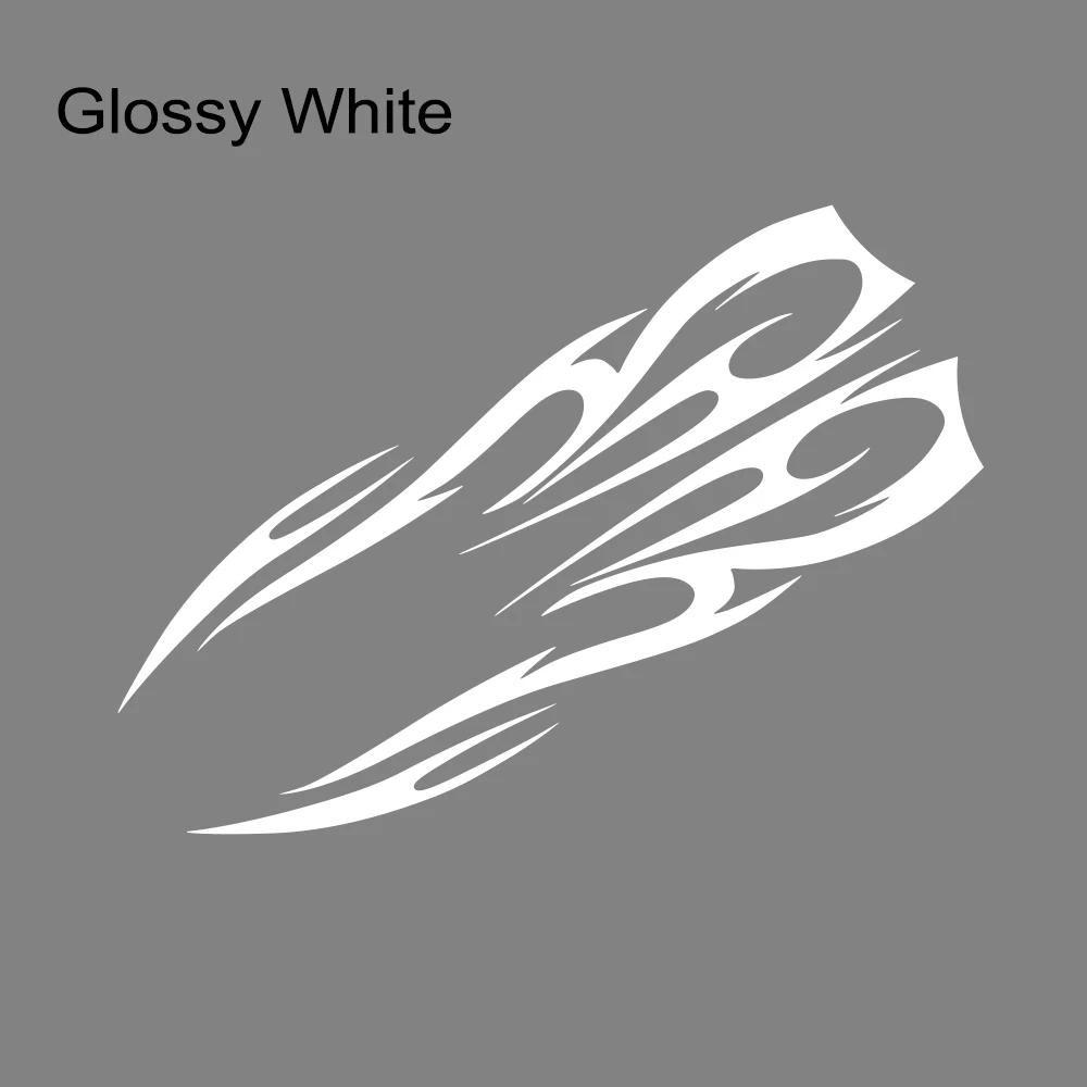 Universal Car Engine Hood Stripe StickerFlame Pattern Racing Sports Auto Body Bumper Vinyl Modified DIY Car Decor Accessories