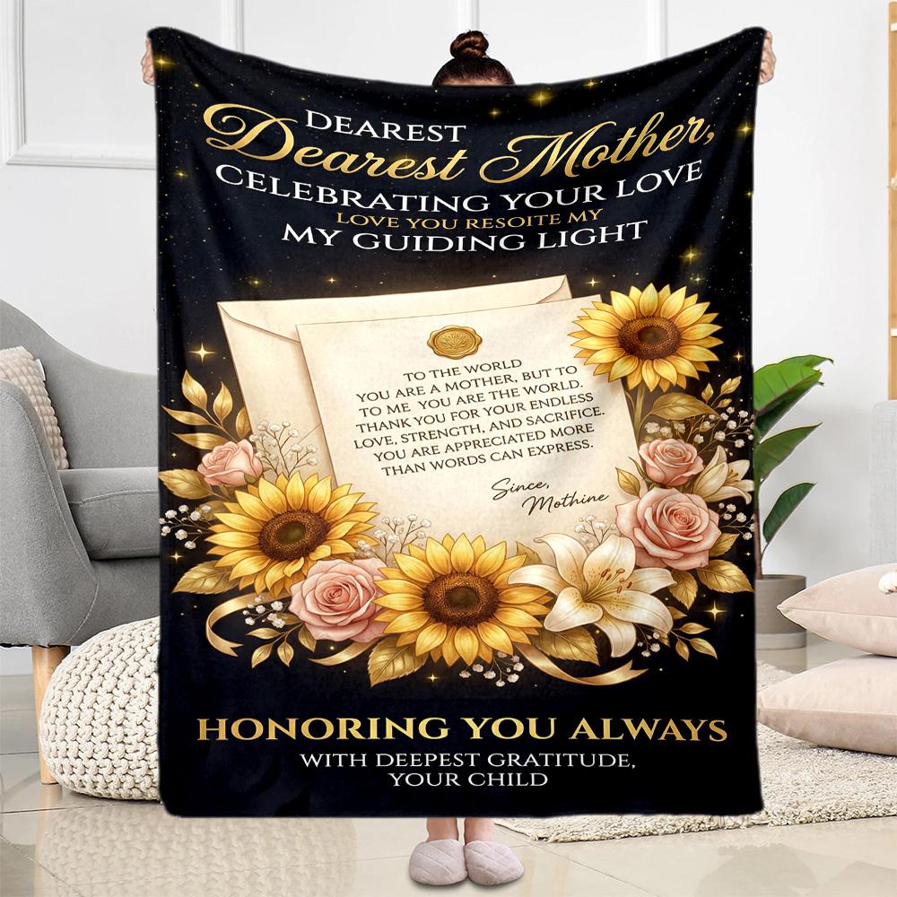 Mother's Love And Strength Blanket Suitable for sofas,travel, living rooms also a good gift for friends and family Suitable for all seasons.