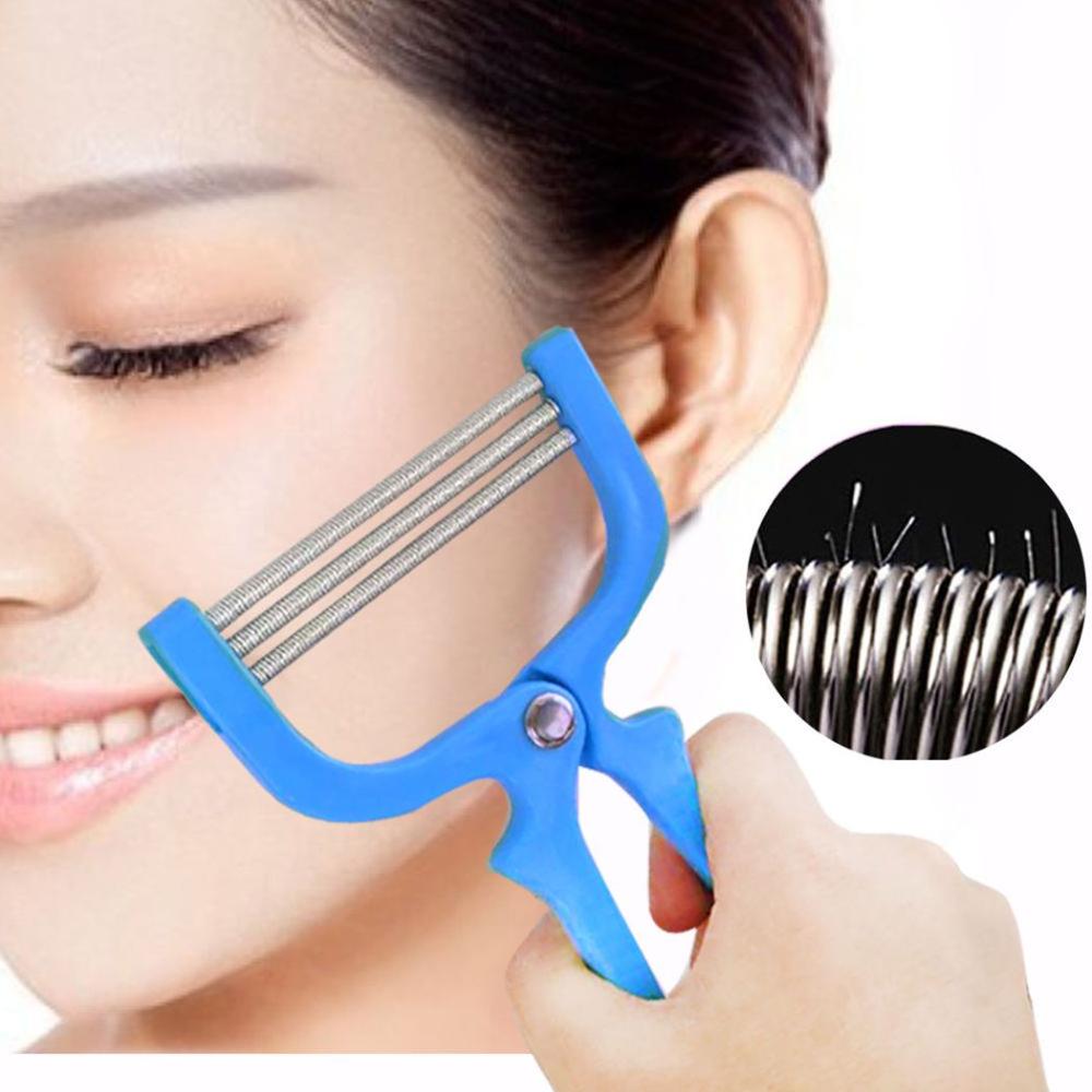 Facial Hair Remover Tool Hair Epilator Roller Spring Thread Depilator Spring Threading Stick