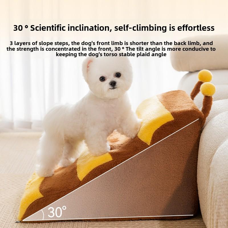 New Year's Pet Cute Pet Out Little Bee Shape Cute Korean Version Dog Stairs Elderly Dog Sofa Steps