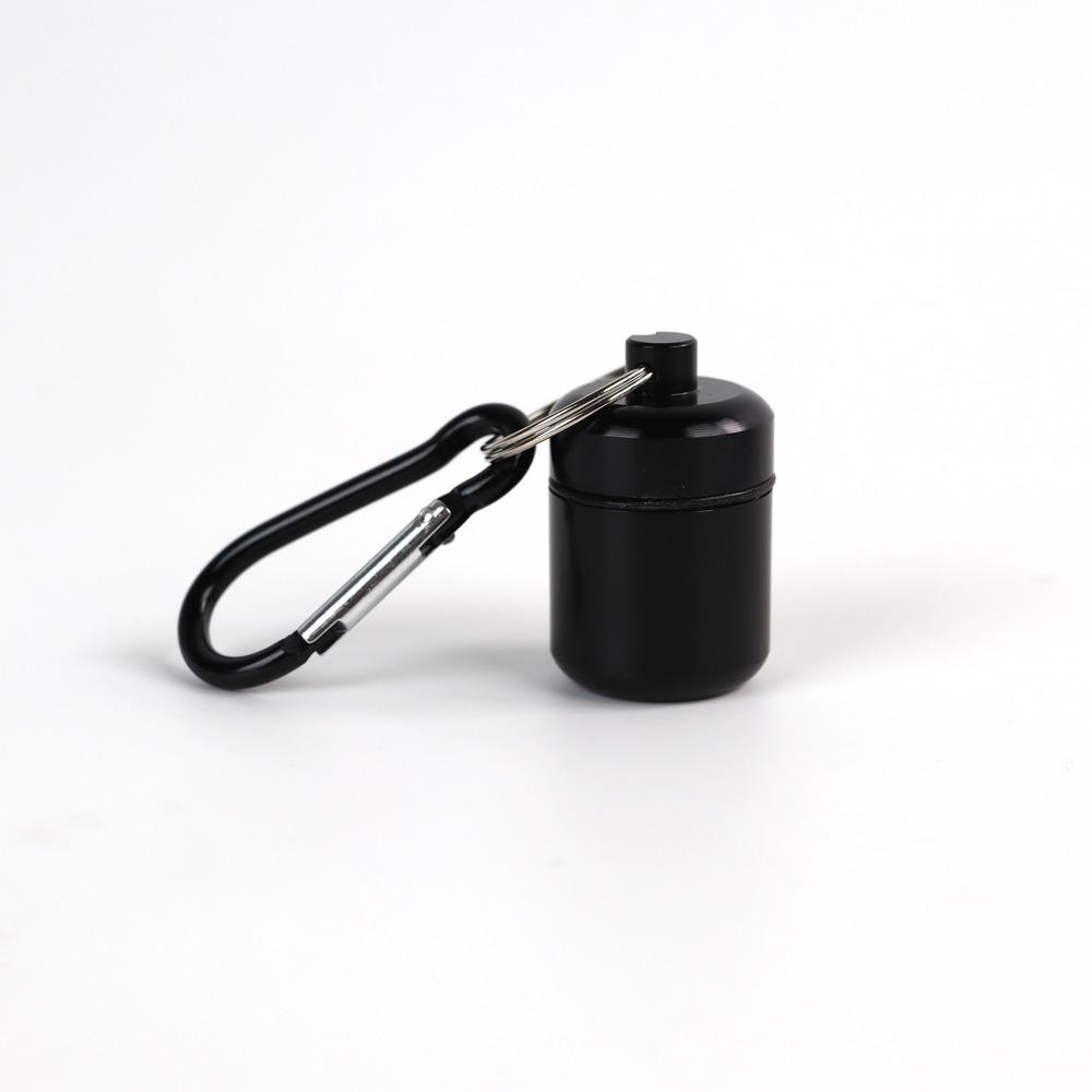 

New Premuim Portable Mini Pill Case Keychain Box Waterproof Travel Container Bottle with Keyring for Medicine Ear Plug Jewelry чёрный