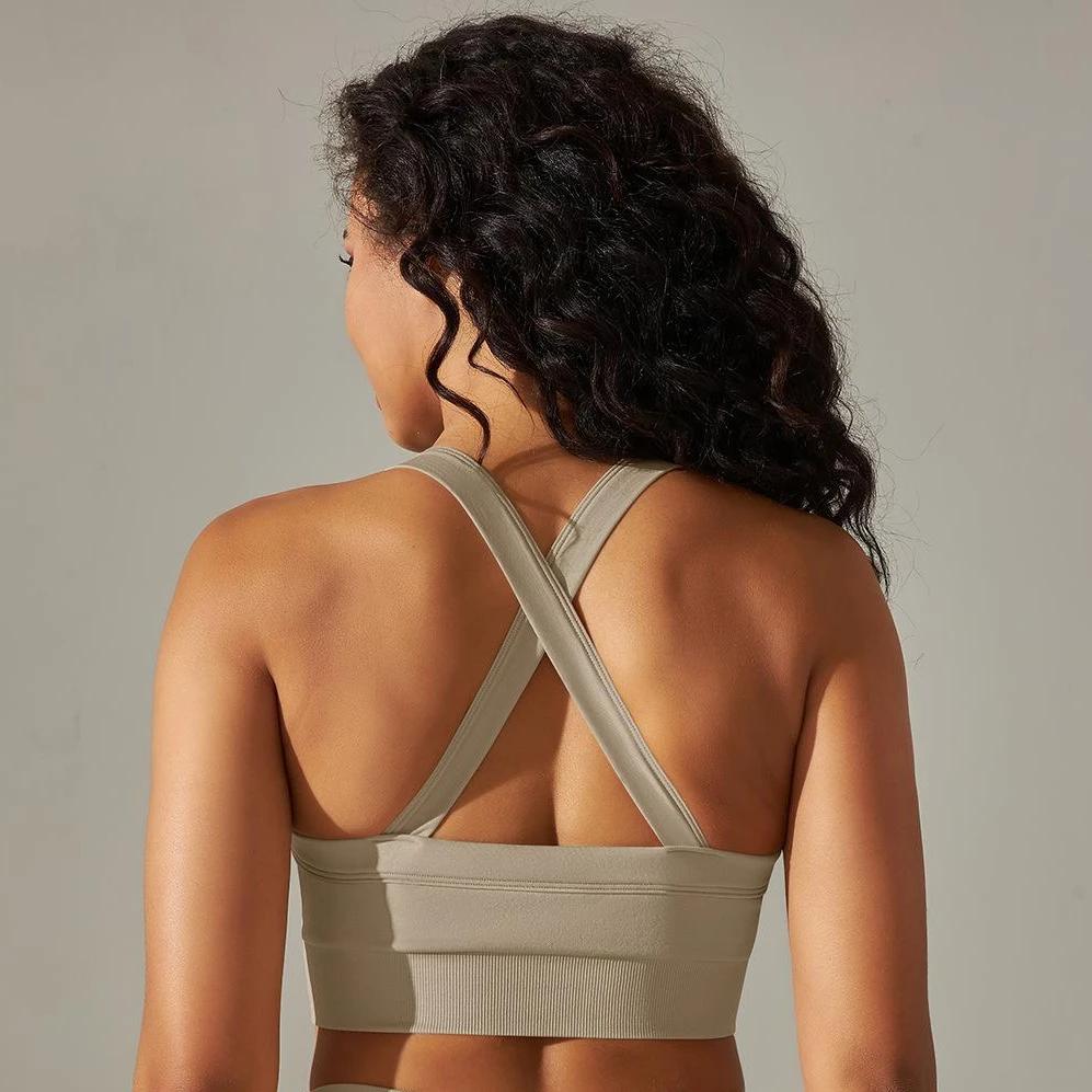 Sports Gym Bra Exercise Padded Yoga Sportswear Active Training Women Lifting Clothes Fitness Workout Push Up Crop Top