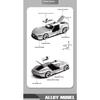 1/32 Alloy BENZ AMG-GT Model Toy, Beautiful Tabletop Ornament, Best Collector's Item for Car Model Lovers, Christmas Gift
