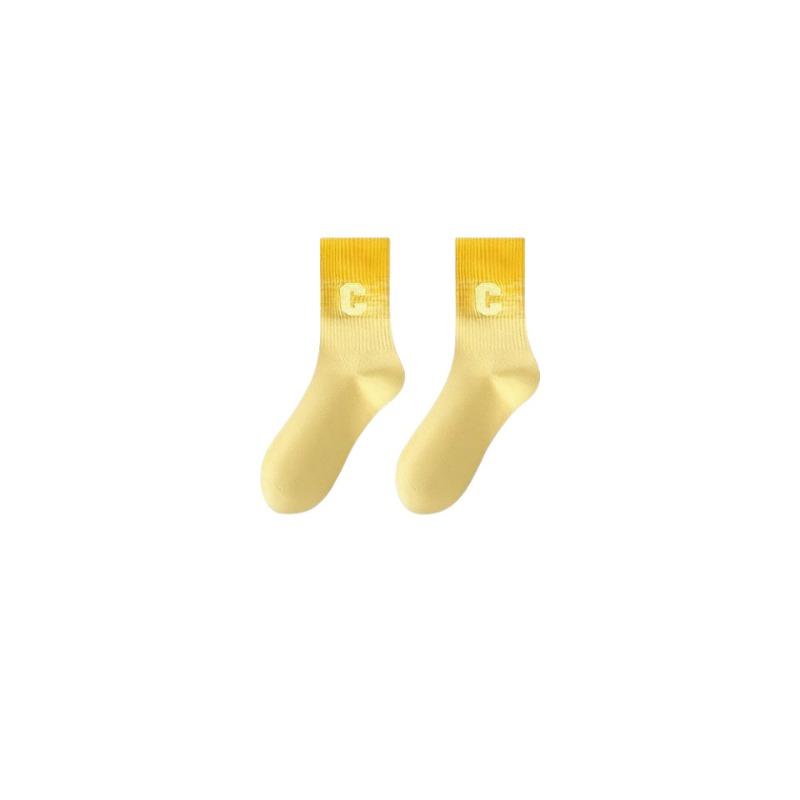 Women's Mid-calf Summer Thin All-cotton Socks Running Sports Socks Professional Fitness Yoga Long Socks with Shark Pants Deodorizing