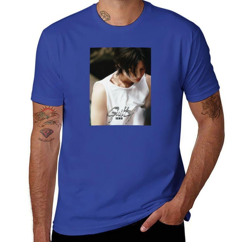 Taemin Guilty oil paint Tshirt vintage clothes graphics hippie clothes blacks big and tall t shirts for men
