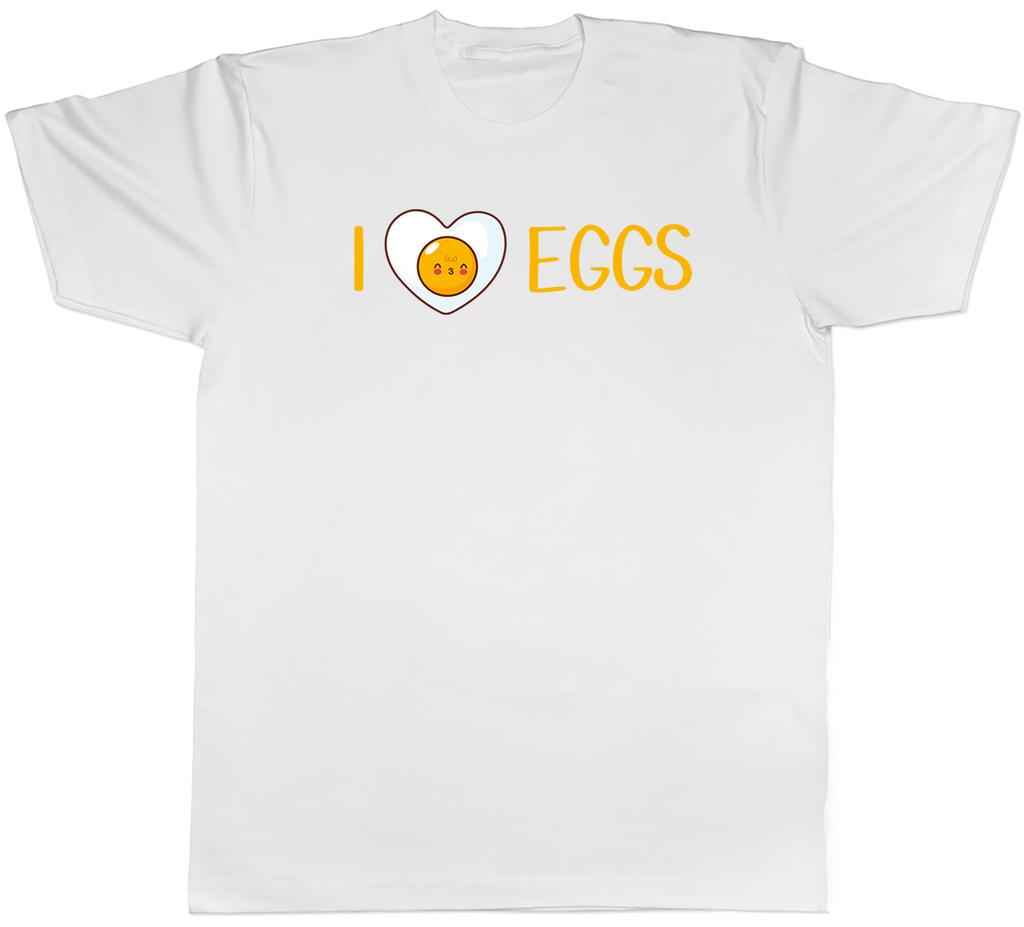 I Love Eggs Unisexs TShirt Foodie Poached Omellete Fried Scrambled Tee Gift