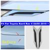 Front Head Lights Lamp Eyelid Eyebrow Cover Trim ABS For Toyota RAV4  -  RAV 4 XA50 Hybrid Shiny / Black Car Accessories