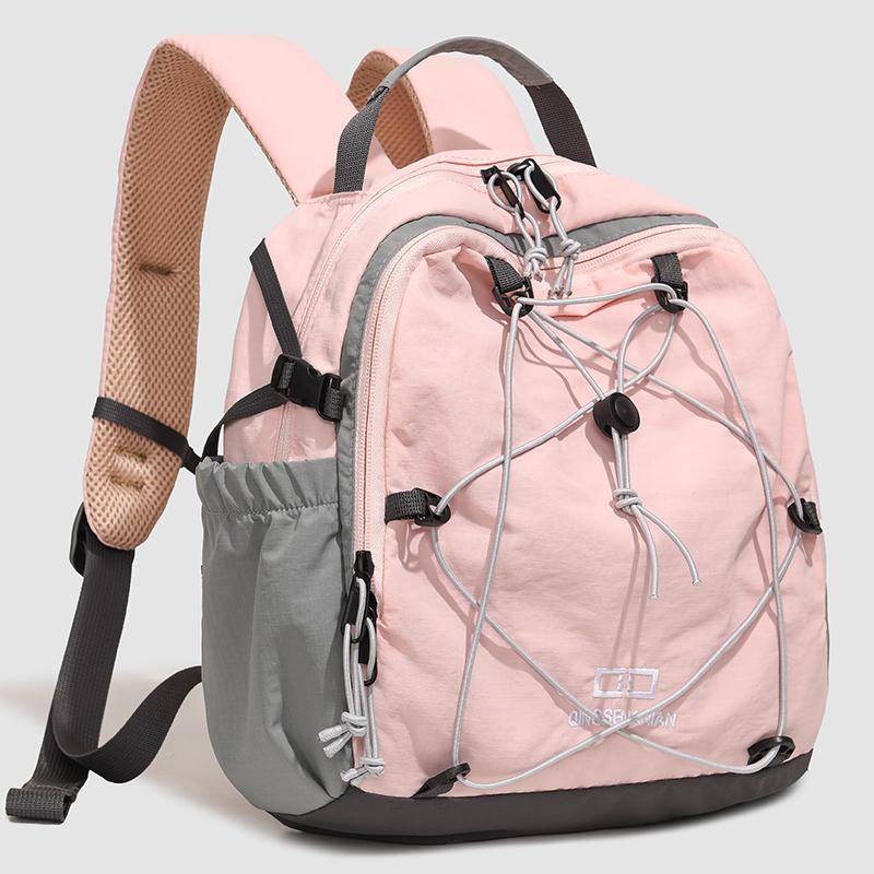 Zaino da Esterno Color Block per Donna, Design Traspirante Multiple Tasche, Ideale per Escursionismo e Viaggi