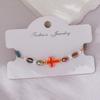 Colorful Cross Braided Bracelet For Women Bohemia  Pearls Adjustable Bracelet Friendship Jewelry
